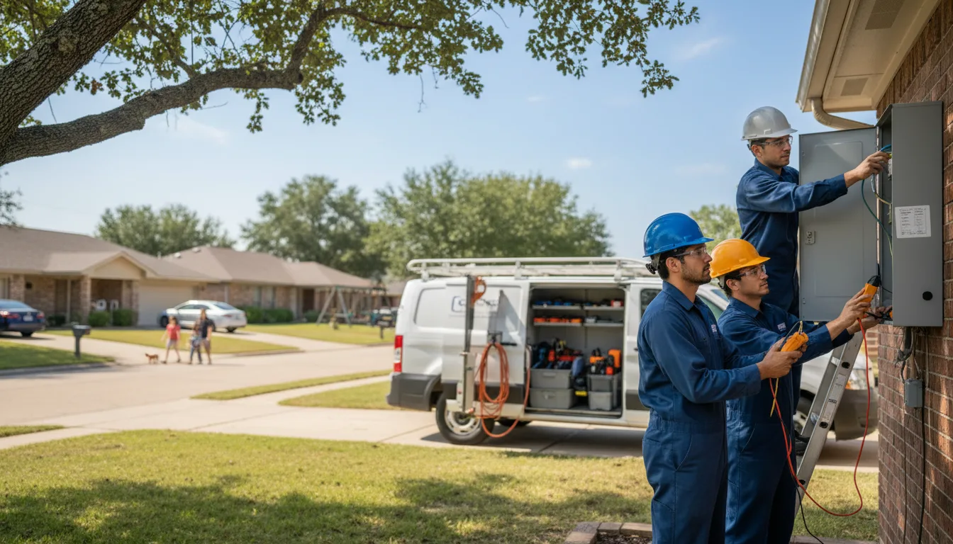 Certified electrician providing emergency electrical services in Fullerton, NE